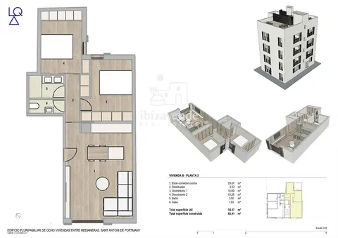 Pis de 63 m² a Sant Antoni de Portmany