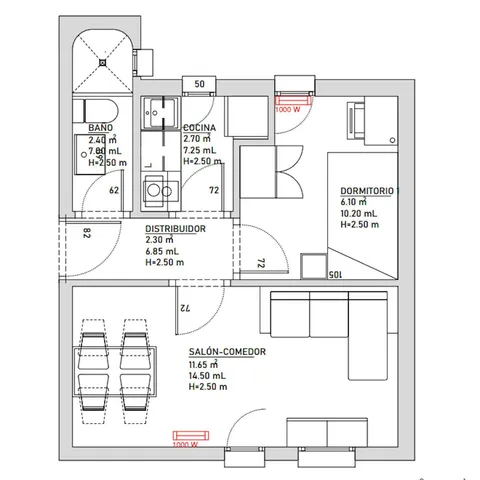 Appartamento 26 m² a Madrid