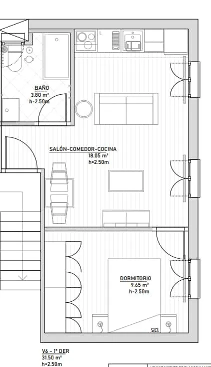 Appartement 32 m² à Madrid