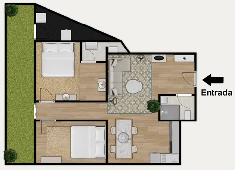 Wohnung 74 m² in Barcelona