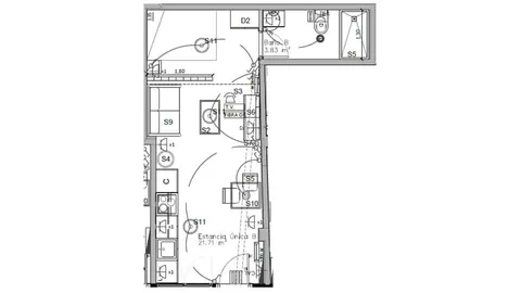 Appartamento 26 m² a Madrid