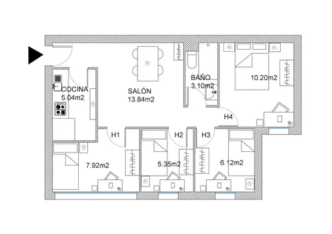 Habitació de lloguer, Getafe