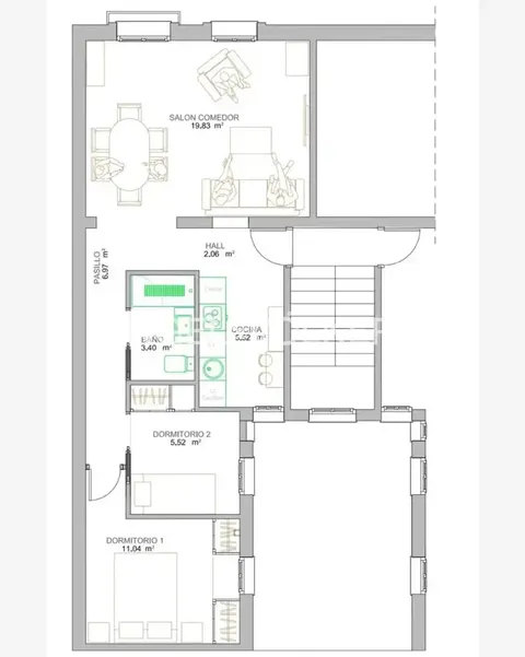 Pis de 71 m² a Madrid