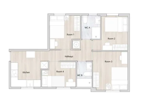 Zimmer zur Miete, Madrid