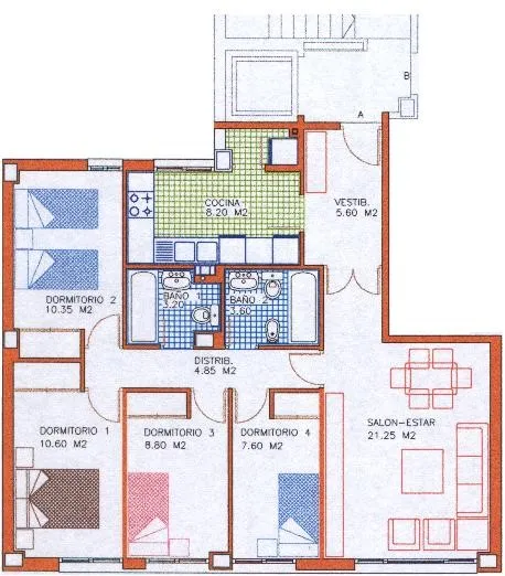 Pis de 101 m² a Huelva