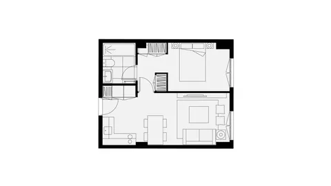 Wohnung 31 m² in Madrid