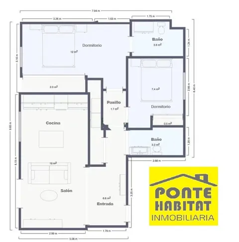 Pis de 80 m² a Pontevedra