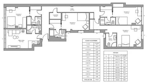 Appartement 32 m² à Madrid