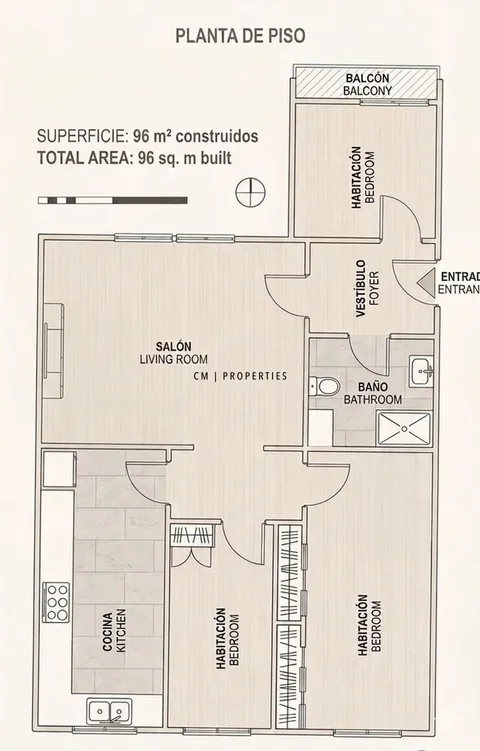 Appartamento 95 m² a Valencia
