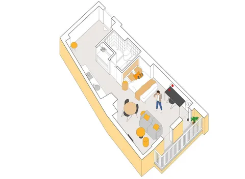 Wohnung 31 m² in Málaga
