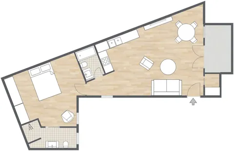 Pis de 54 m² a Madrid