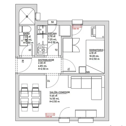 Pis de 26 m² a Madrid