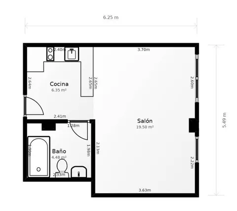 Pis de 35 m² a Santiago de Compostel·la