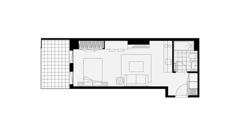 Pis de 27 m² a Madrid