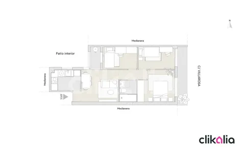 Pis de 54 m² a Madrid