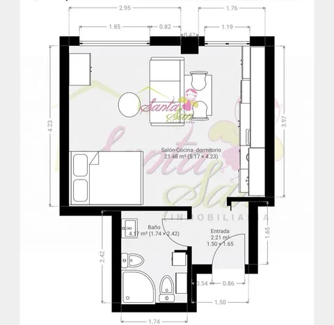 Pis de 40 m² a Salamanca