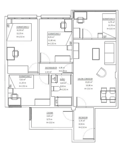 Appartamento 76 m² a Madrid