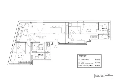 Pis de 93 m² a Madrid