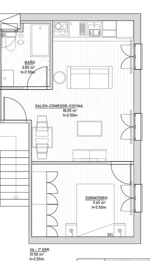 Pis de 32 m² a Madrid