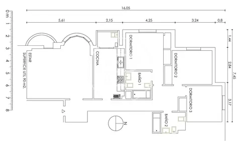 Wohnung 112 m² in Valencia