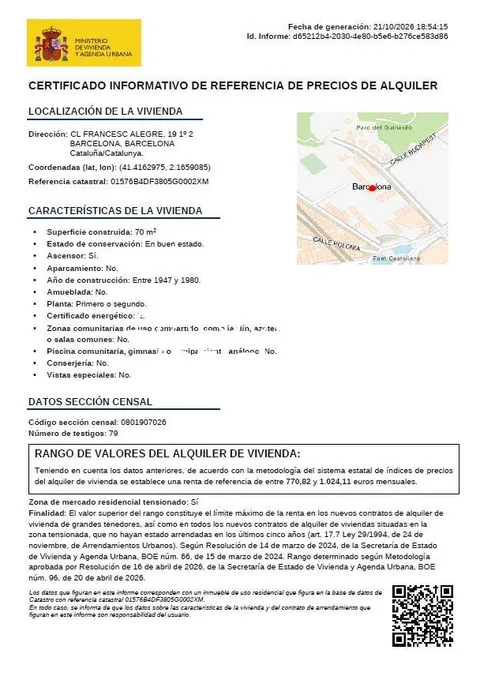 Wohnung 65 m² in Barcelona