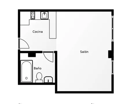 Pis de 35 m² a Santiago de Compostel·la
