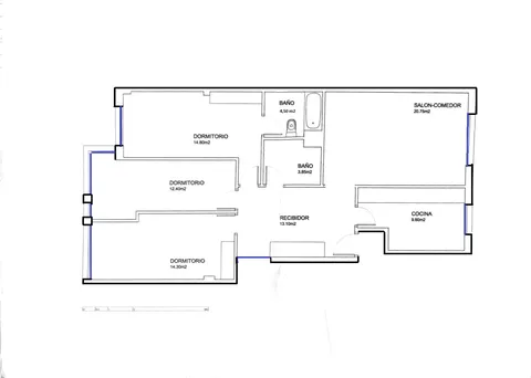 Pis de 110 m² a Santiago de Compostel·la