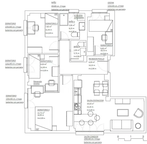 Pis de 82 m² a Madrid