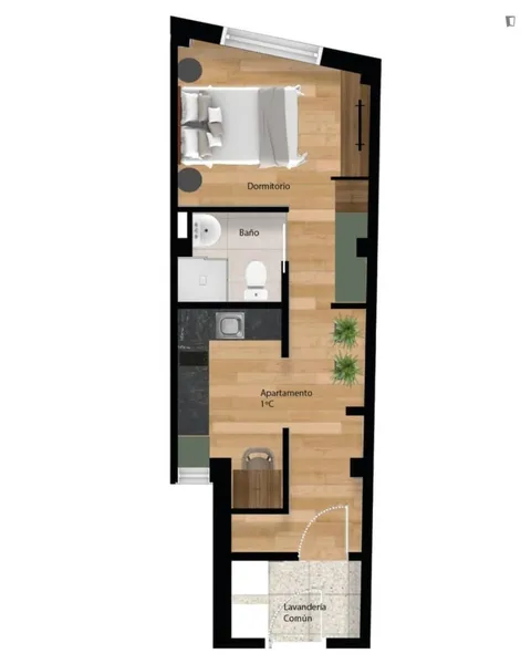 Pis de 22 m² a Madrid