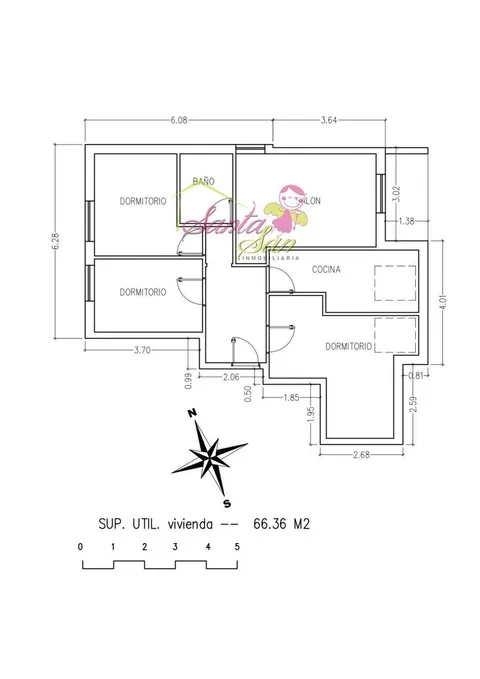 Pis de 90 m² a Salamanca