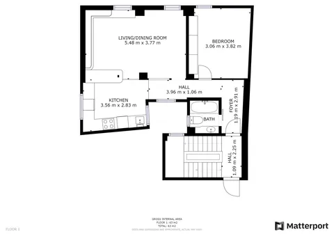 Wohnung 62 m² in Pamplona / Iruña