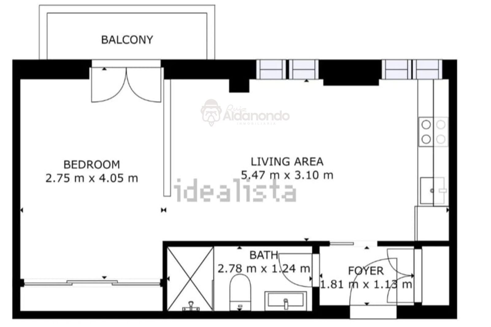 Piso de 45 m² en Salamanca