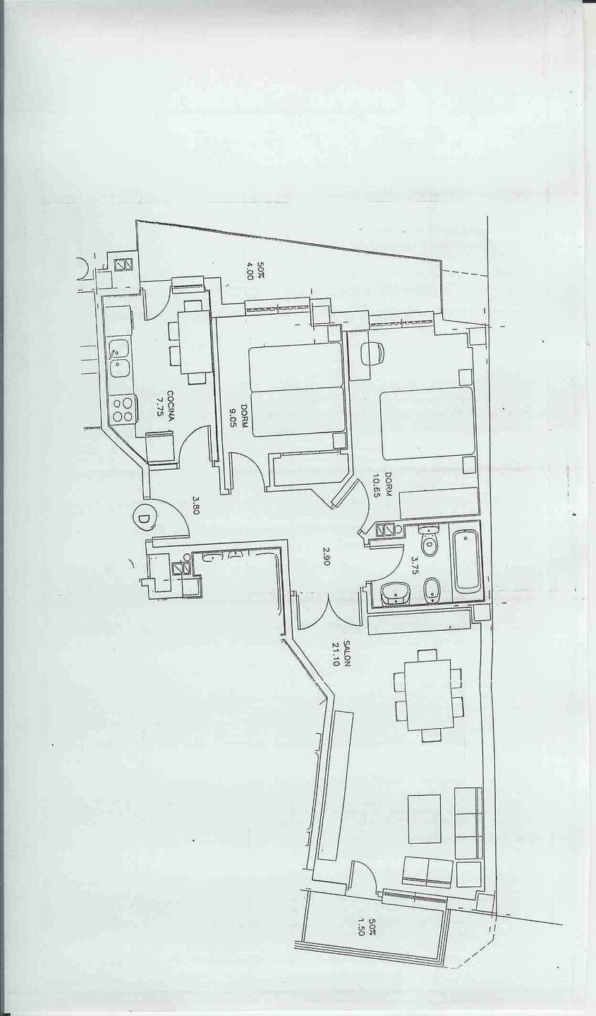 Piso de 85 m² en León