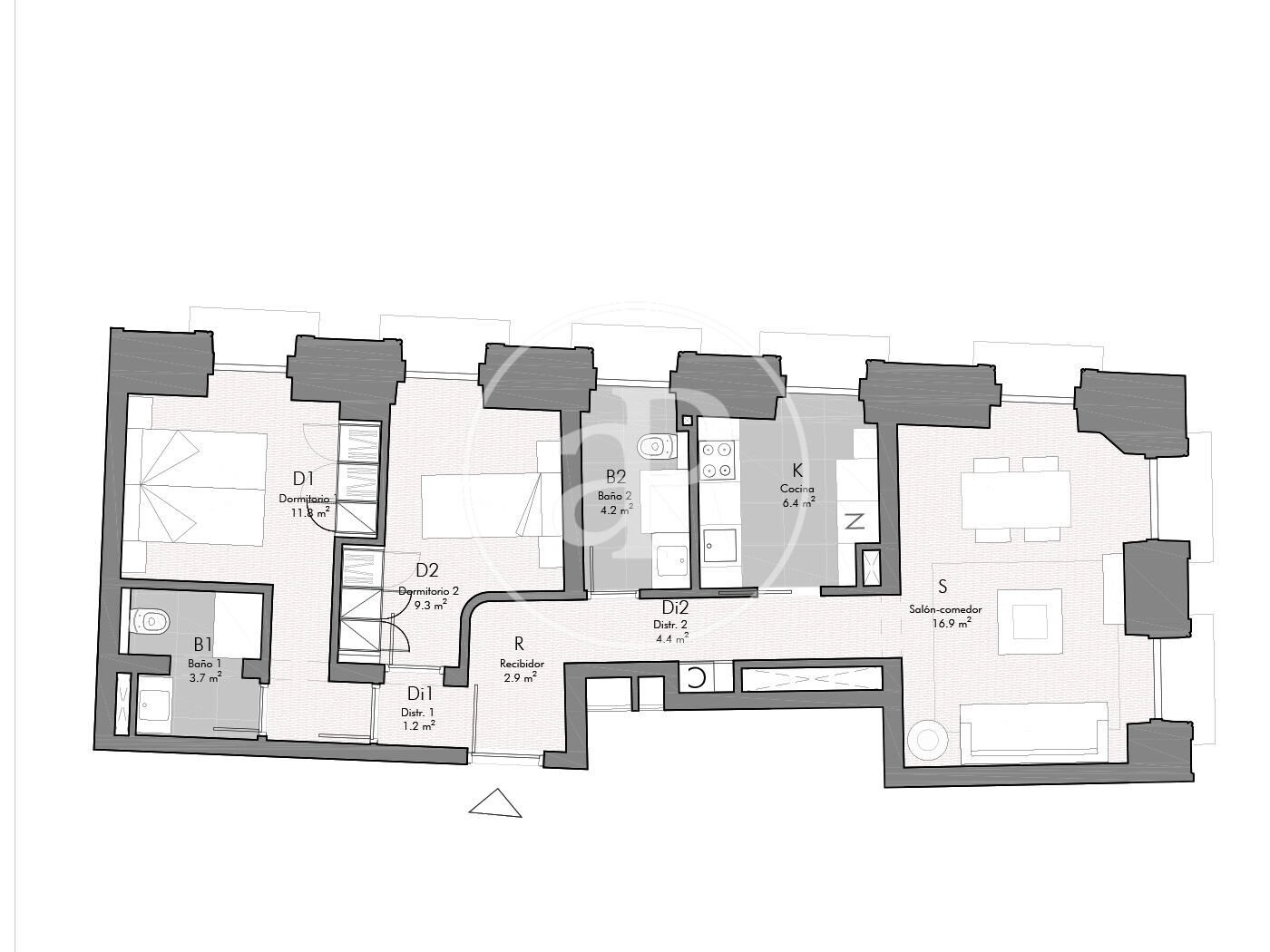 Piso de 90 m² en Madrid