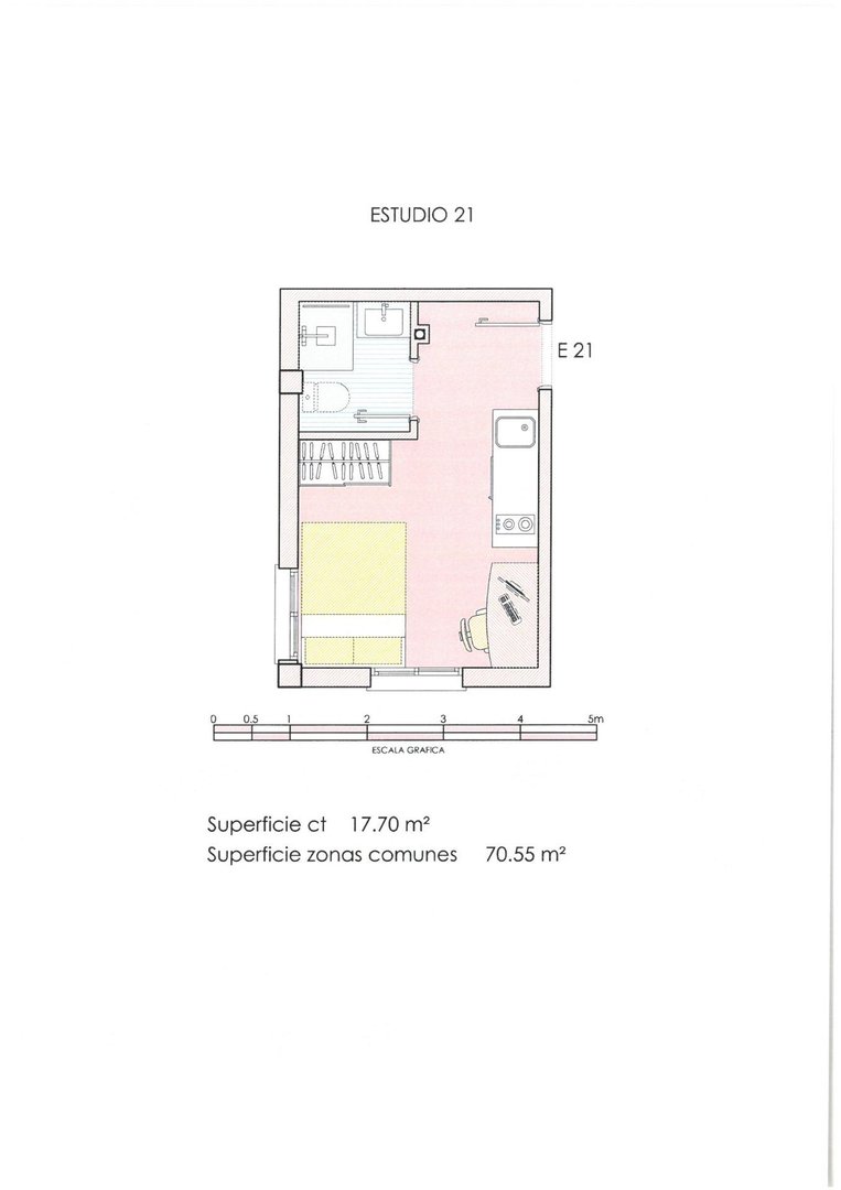 Piso de 32 m² en Murcia