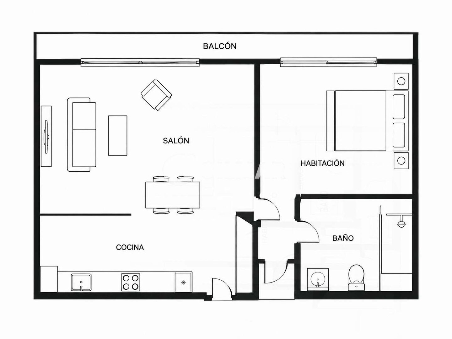 Pis de 60 m² a Madrid
