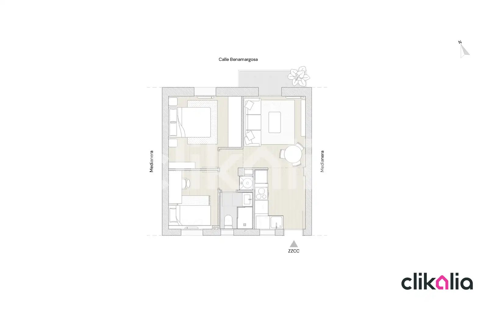 Pis de 47 m² a Madrid