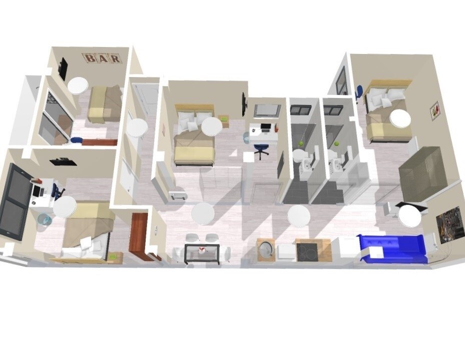Habitación 65 m², Granada