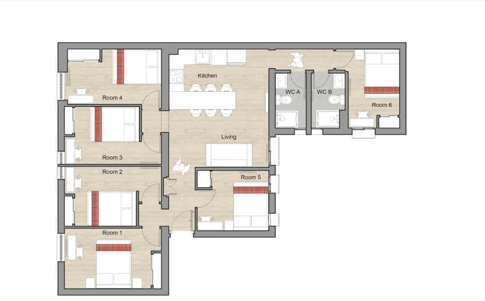 Zimmer zur Miete, Madrid