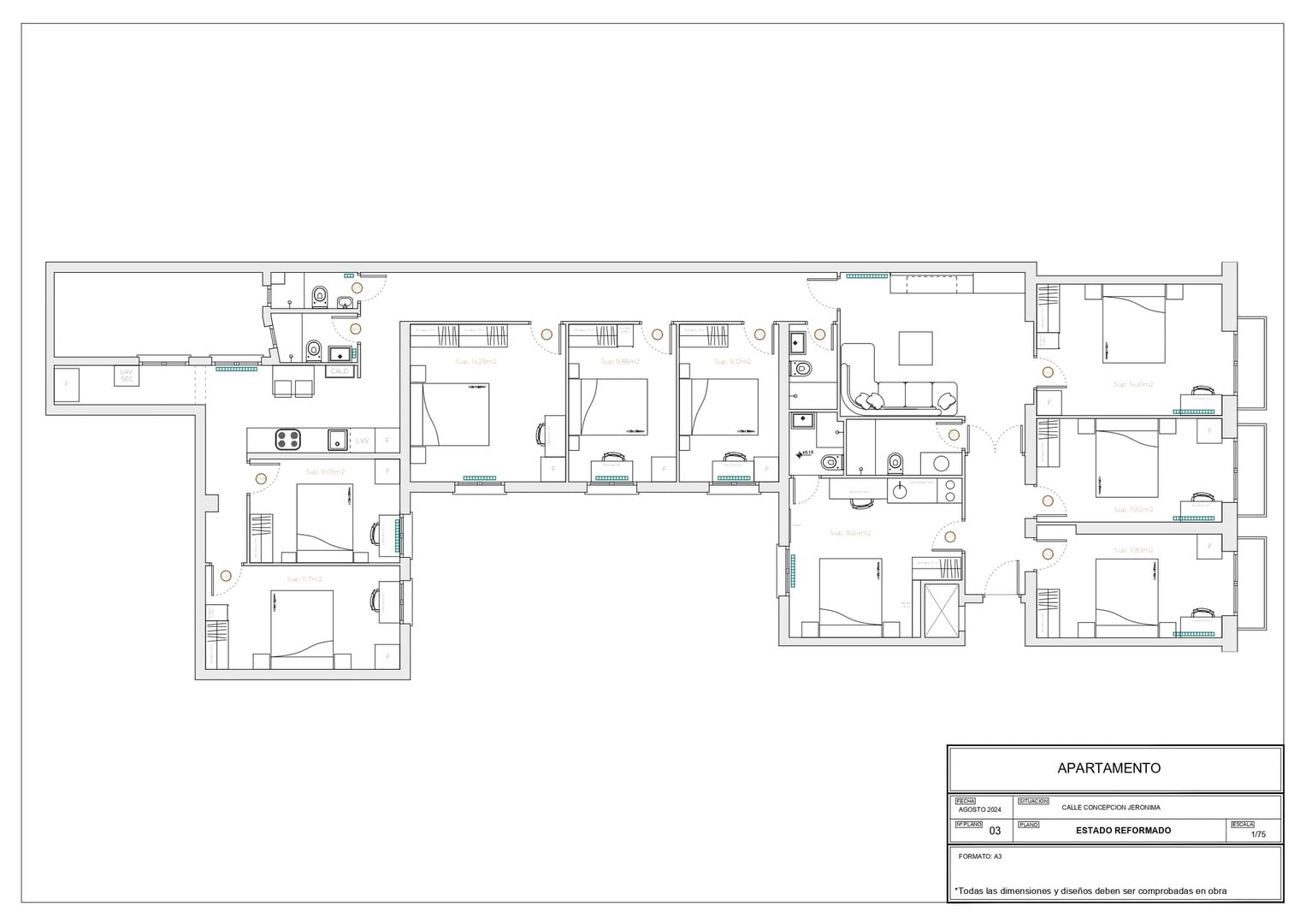 Zimmer zur Miete, Madrid