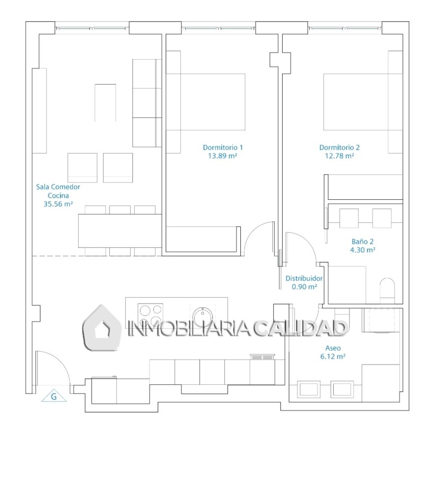 Wohnung 60 m² in Burgos