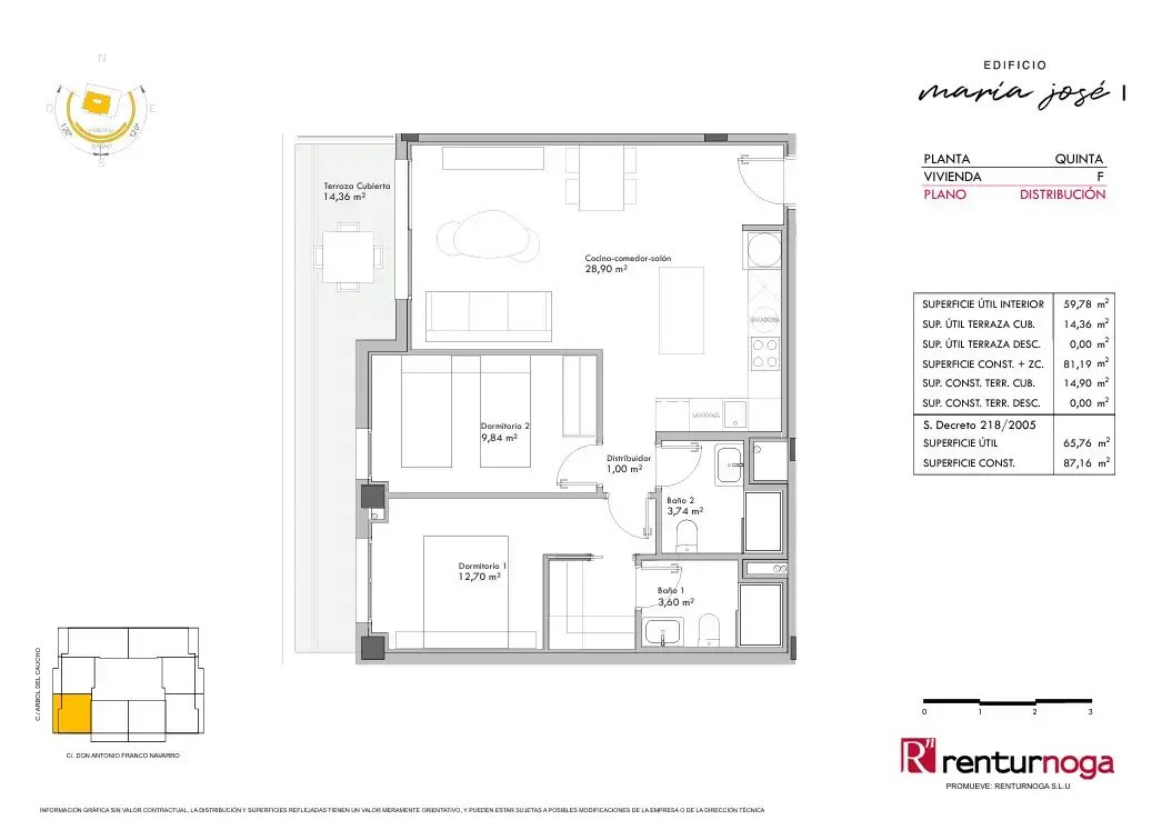 Piso de 81 m² en Almería