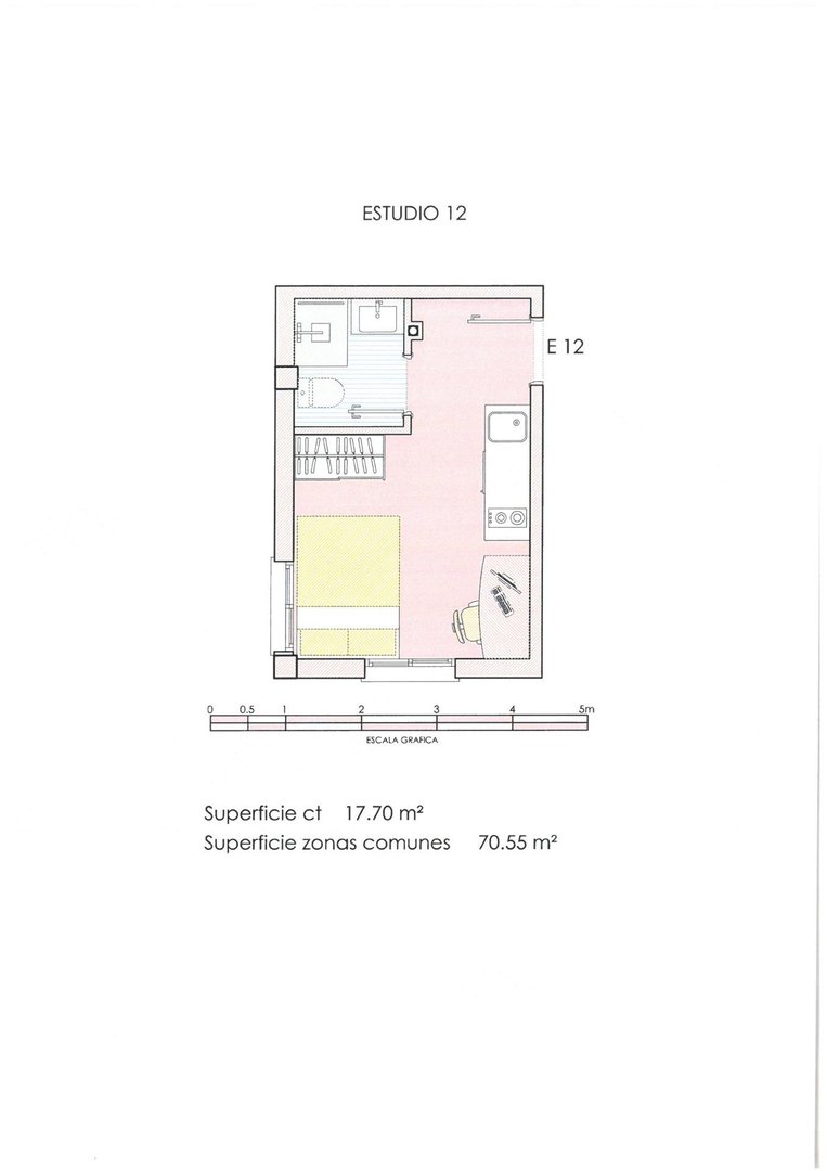 Piso de 32 m² en Murcia