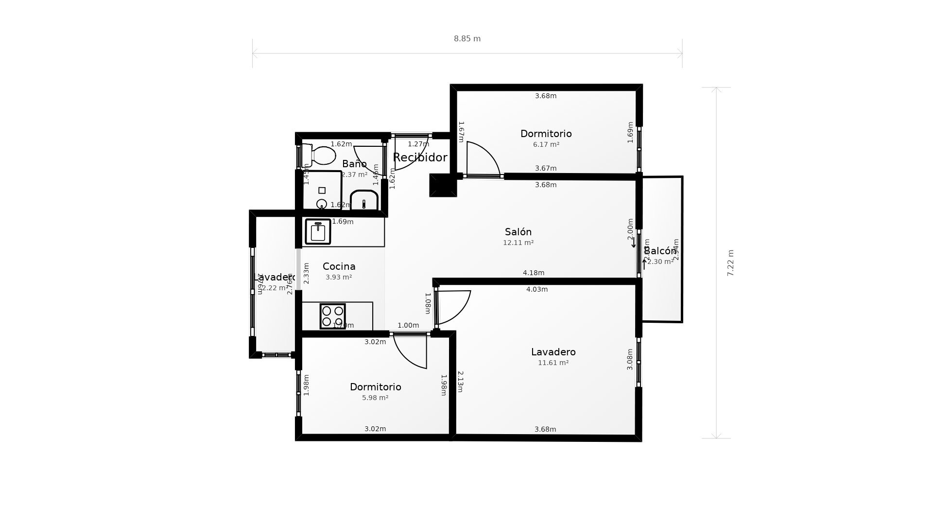 Pis de 60 m² a Alacant