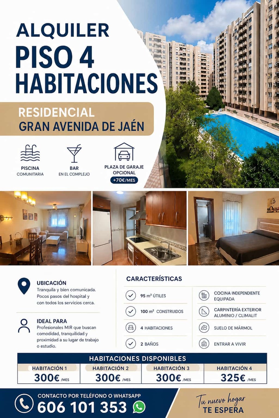 Piso de 106 m² en Jaén
