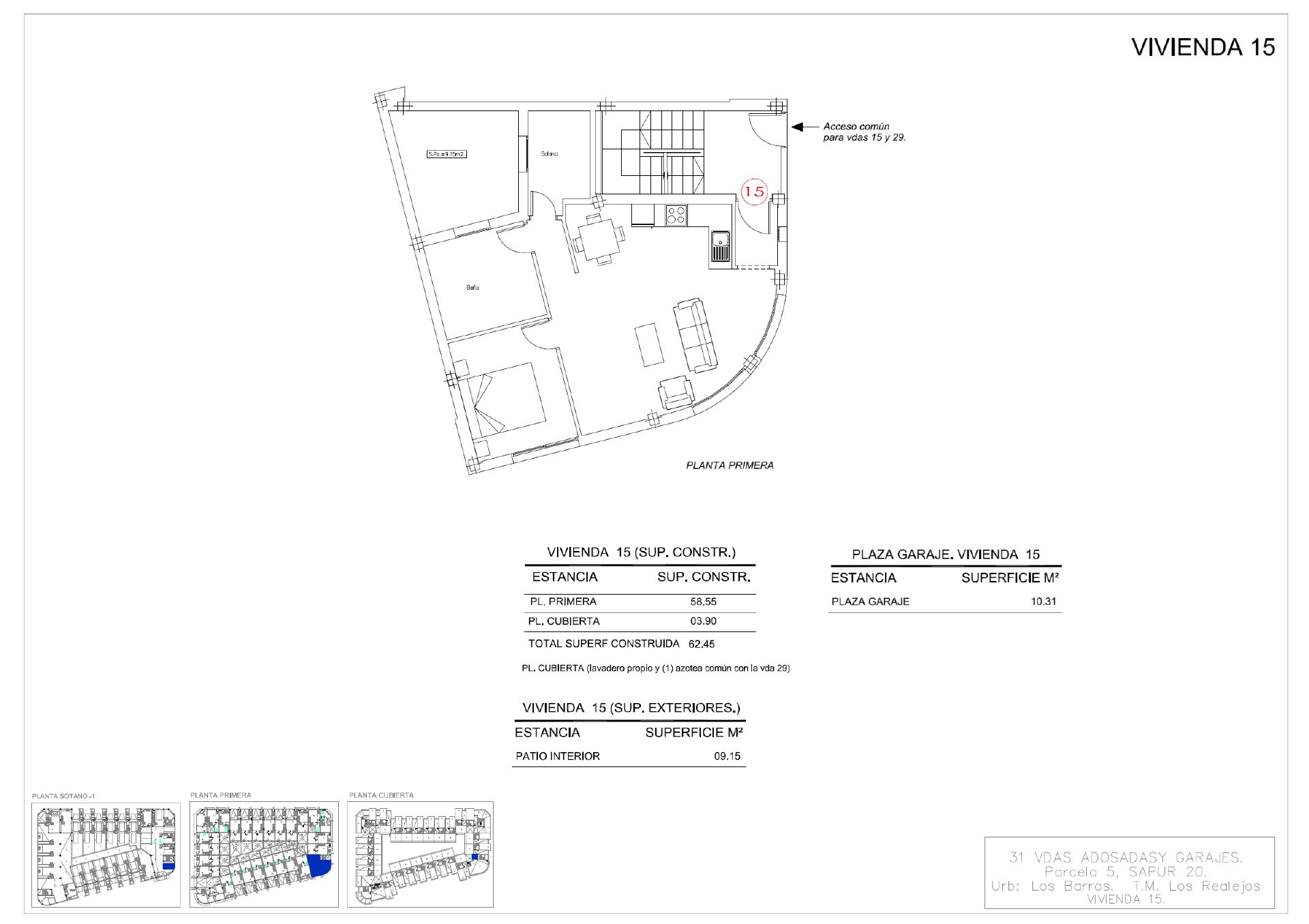 Piso de 62 m² en Los Realejos