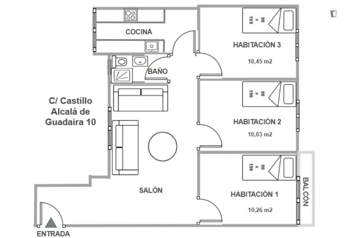 Habitació de lloguer, Sevilla