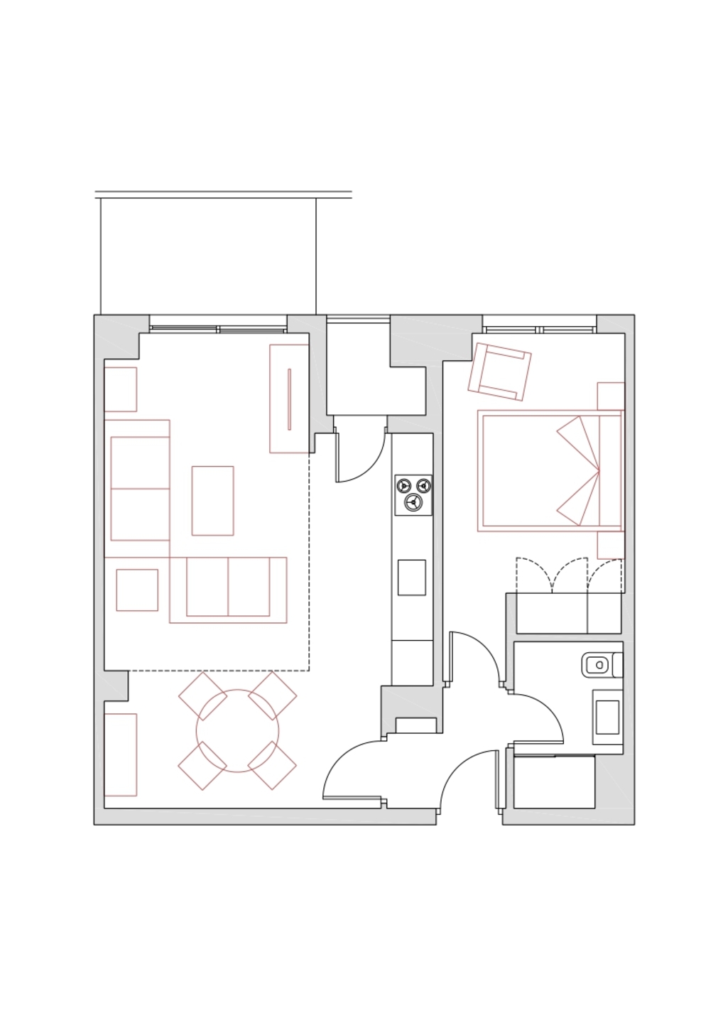 Piso de 55 m² en Sevilla