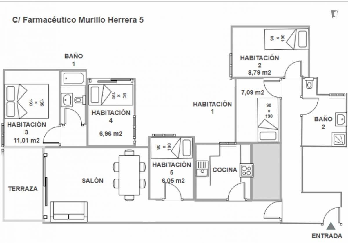 Habitació de lloguer, Sevilla