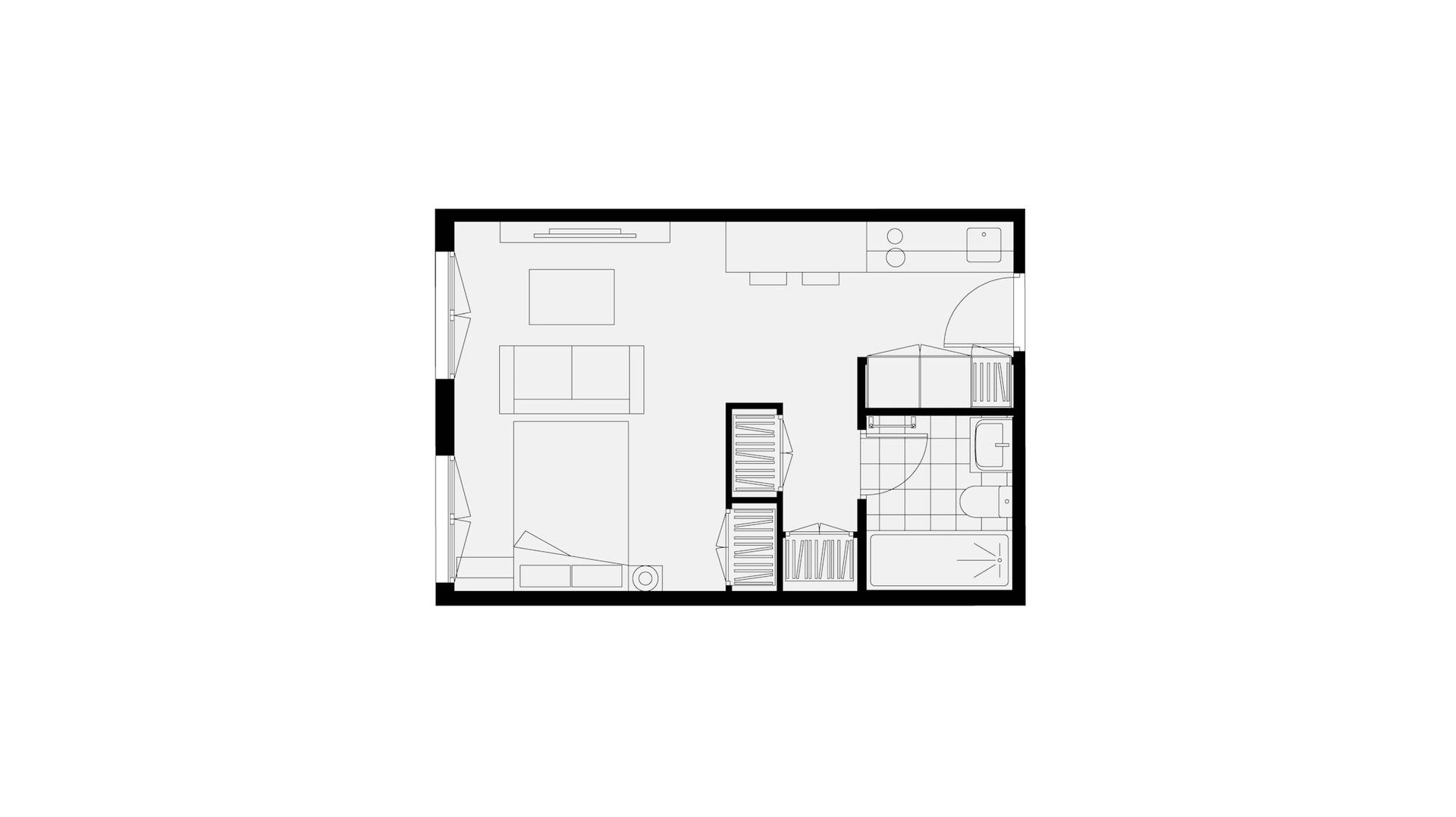 Piso de 27 m² en Madrid